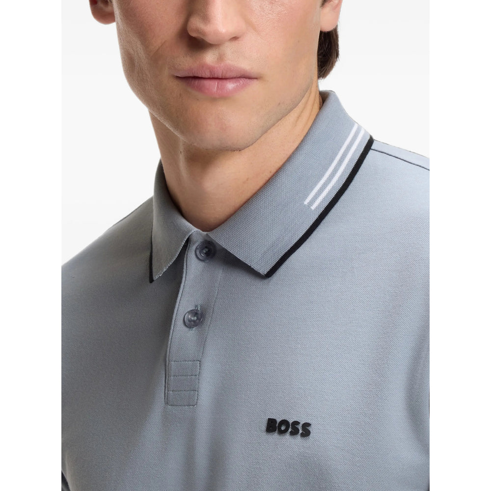 Boss Grey Polo Shirts Men BOSS