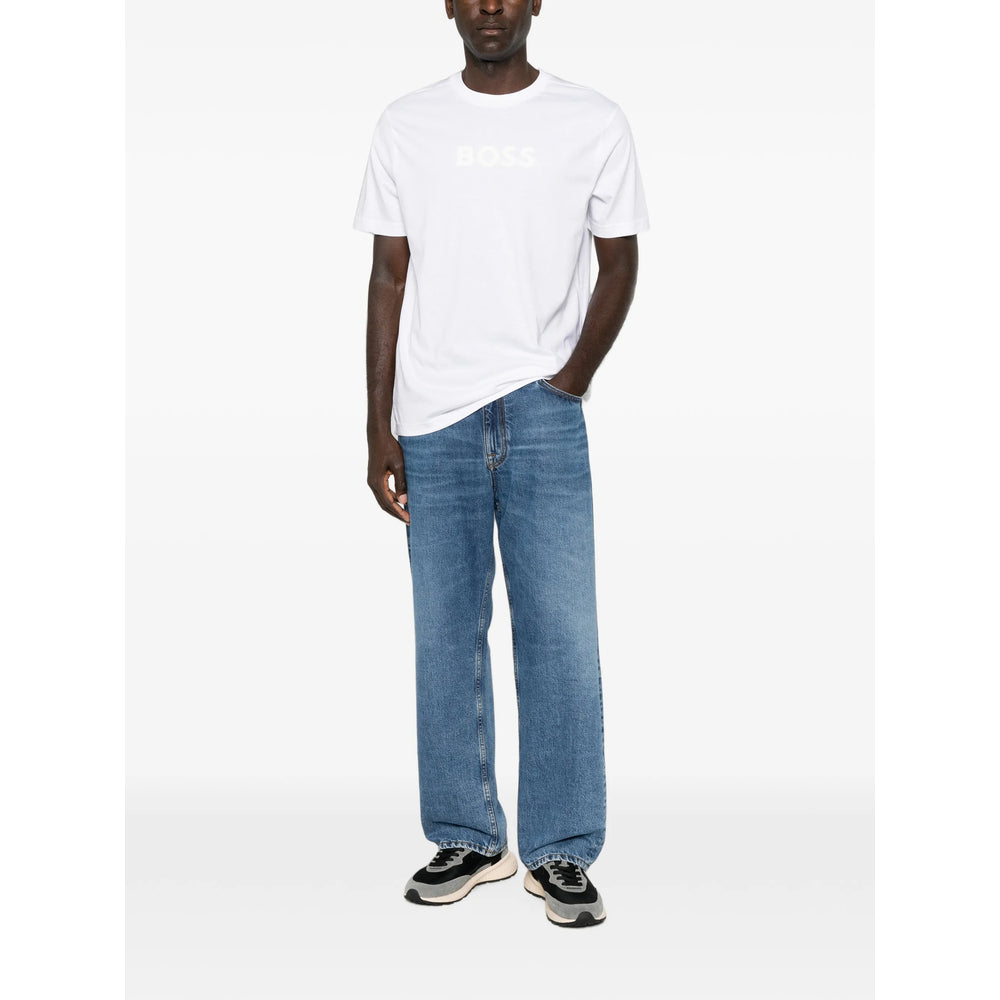 Boss White T-Shirts & Vests - T-Shirts Men BOSS