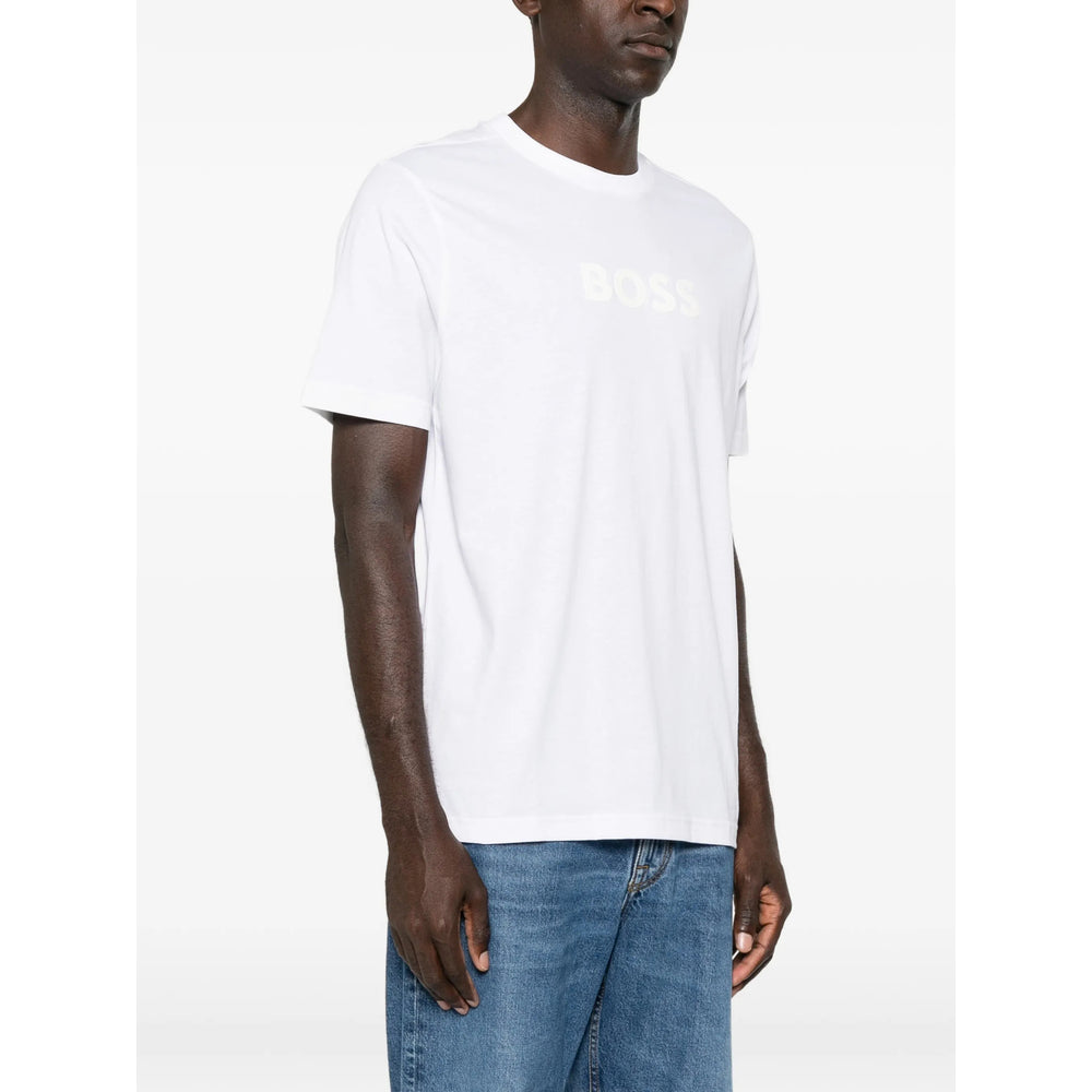 Boss White T-Shirts & Vests - T-Shirts Men BOSS