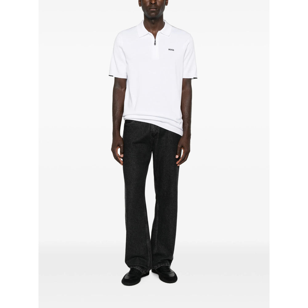 Boss White Polo Shirts Men BOSS