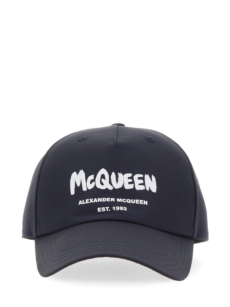 Alexander Mcqueen Men Graffiti Logo Hat ALEXANDER MCQUEEN