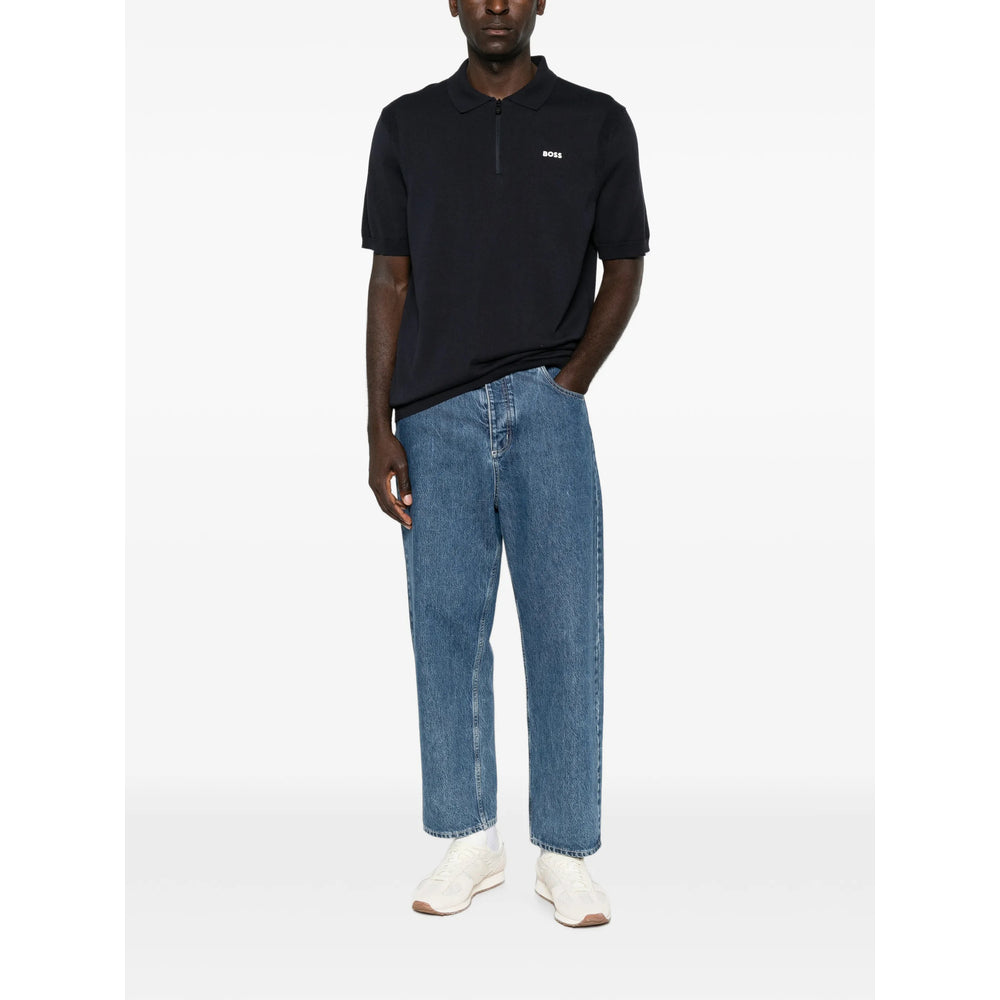 Boss Blue Polo Shirts Men BOSS
