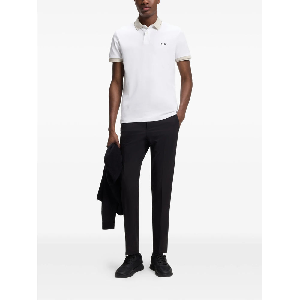 Boss White Polo Shirts Men BOSS