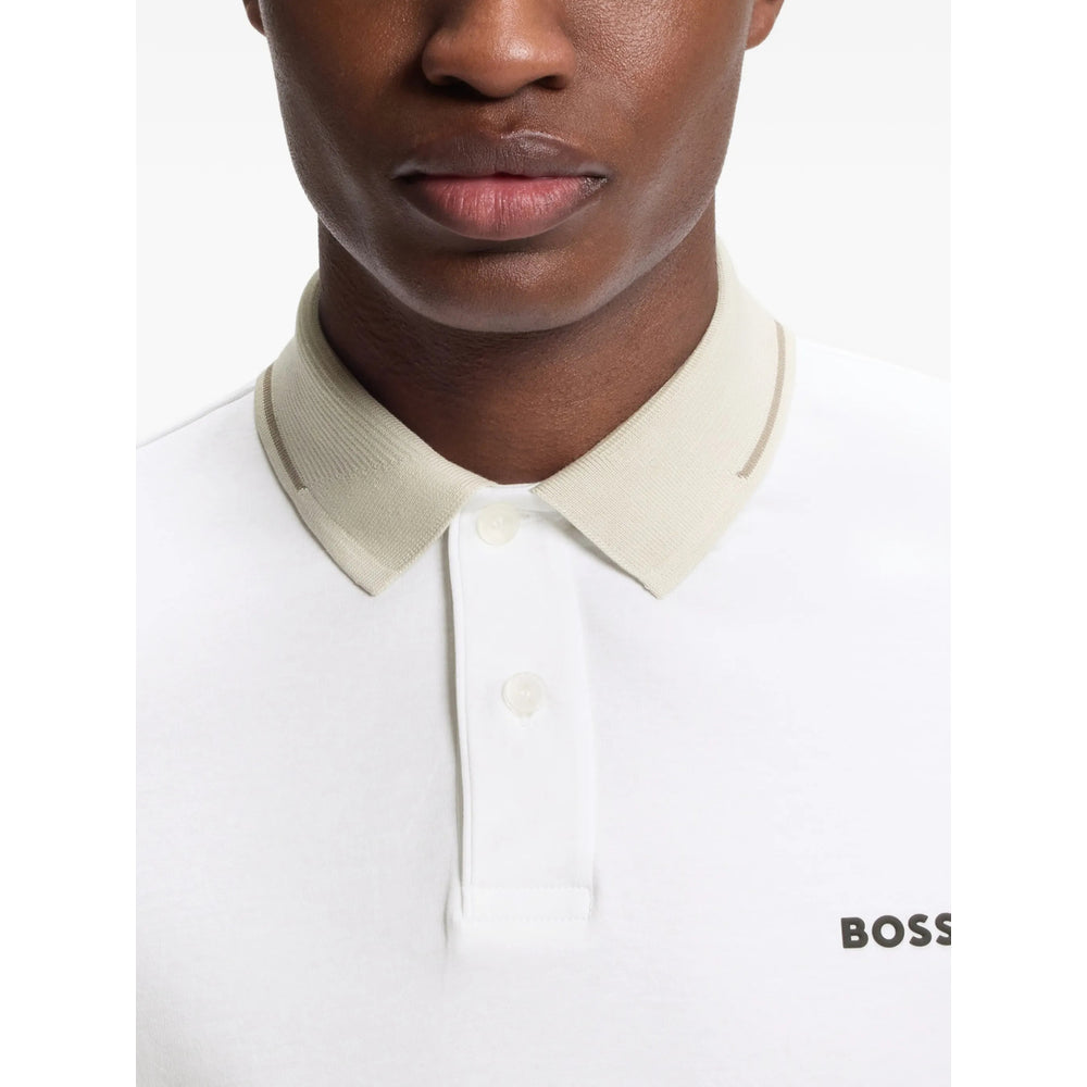 Boss White Polo Shirts Men BOSS