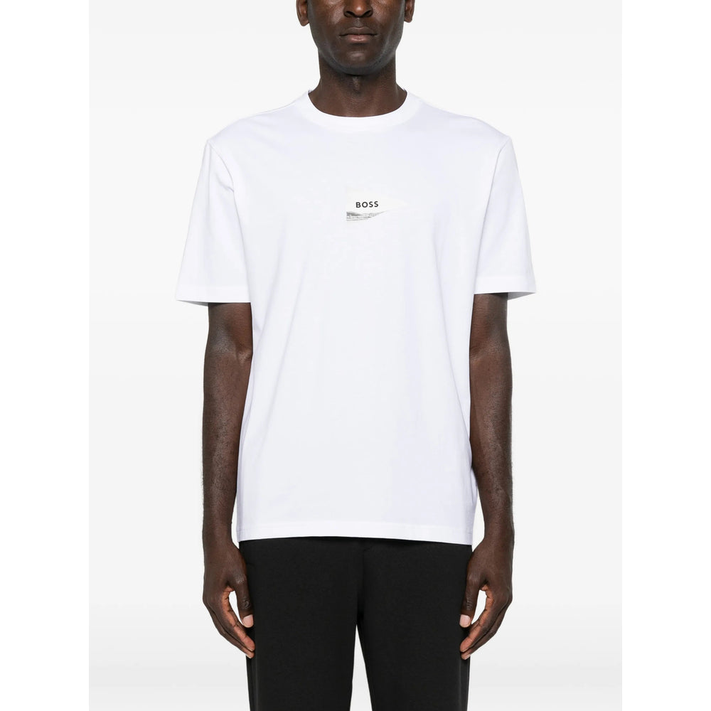 Boss White T-Shirts & Vests - T-Shirts Men BOSS