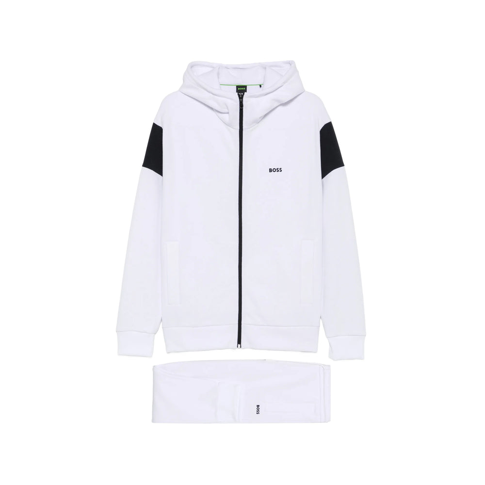 Boss White Trousers - Track Pants Men BOSS