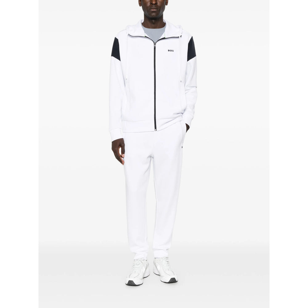 Boss White Trousers - Track Pants Men BOSS