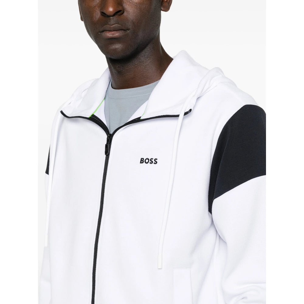 Boss White Trousers - Track Pants Men BOSS