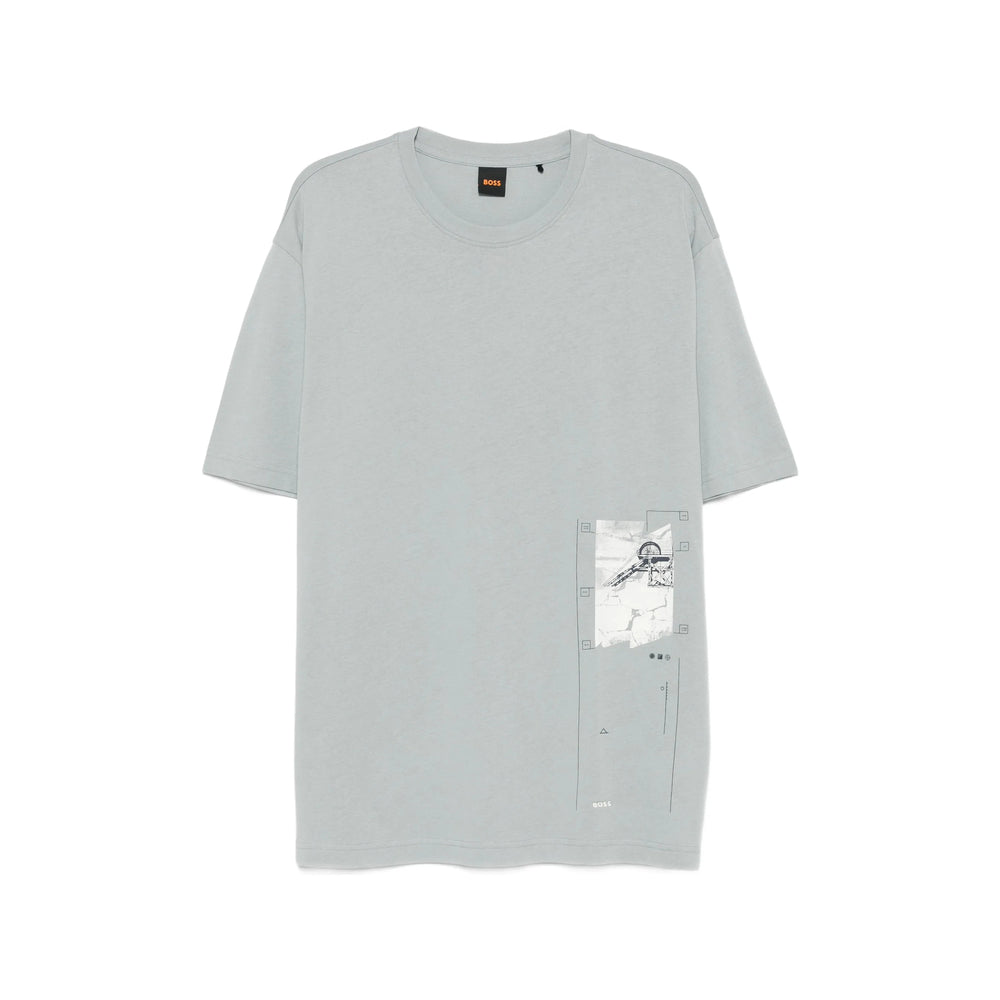 Boss Grey T-Shirts & Vests - T-Shirts Men BOSS