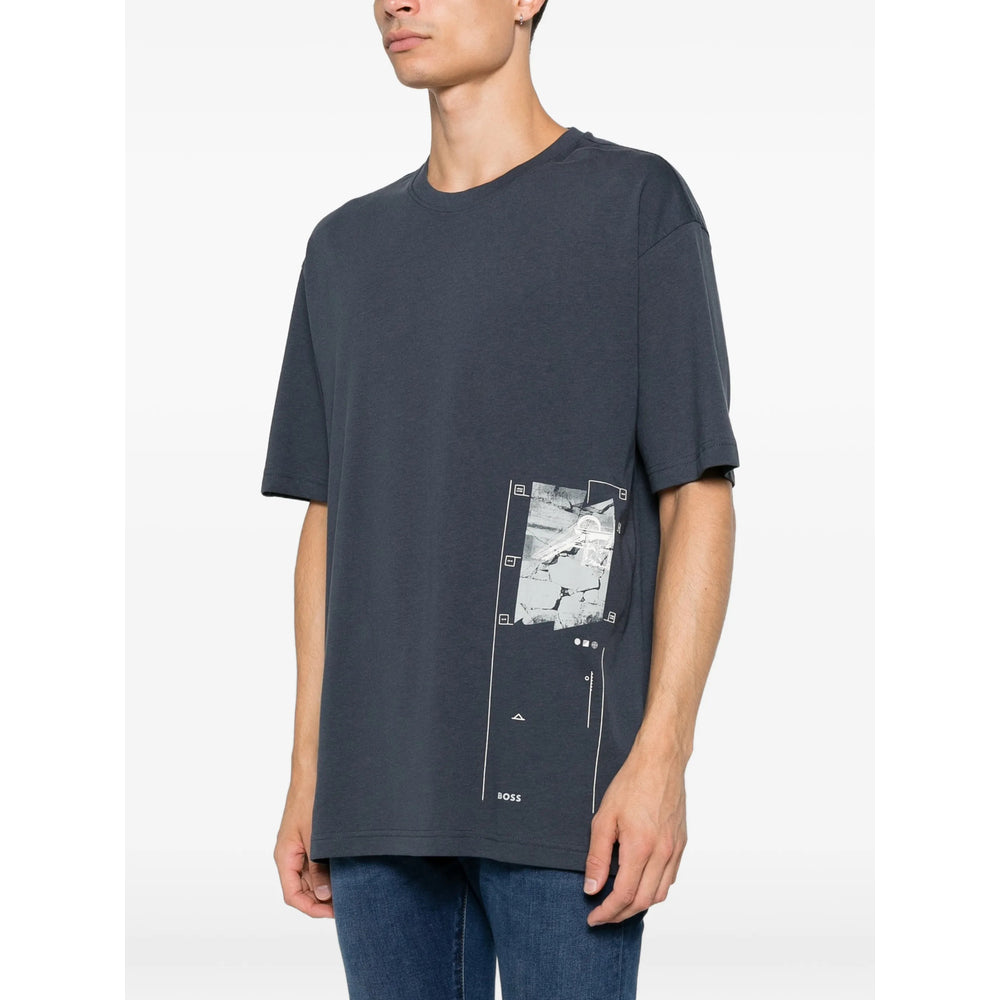 Boss Blue T-Shirts & Vests - T-Shirts Men BOSS