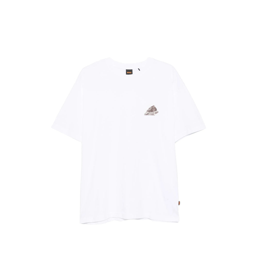 Boss White T-Shirts & Vests - T-Shirts Men BOSS