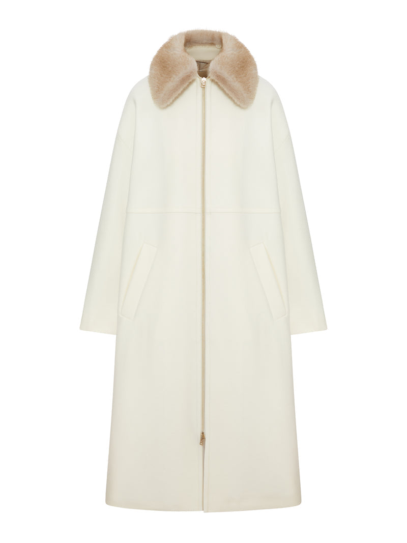 Herno Women Long Coat With Fur Collar HERNO