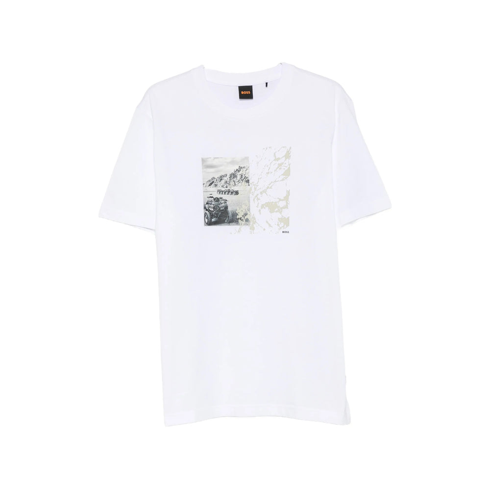 Boss White T-Shirts & Vests - T-Shirts Men BOSS