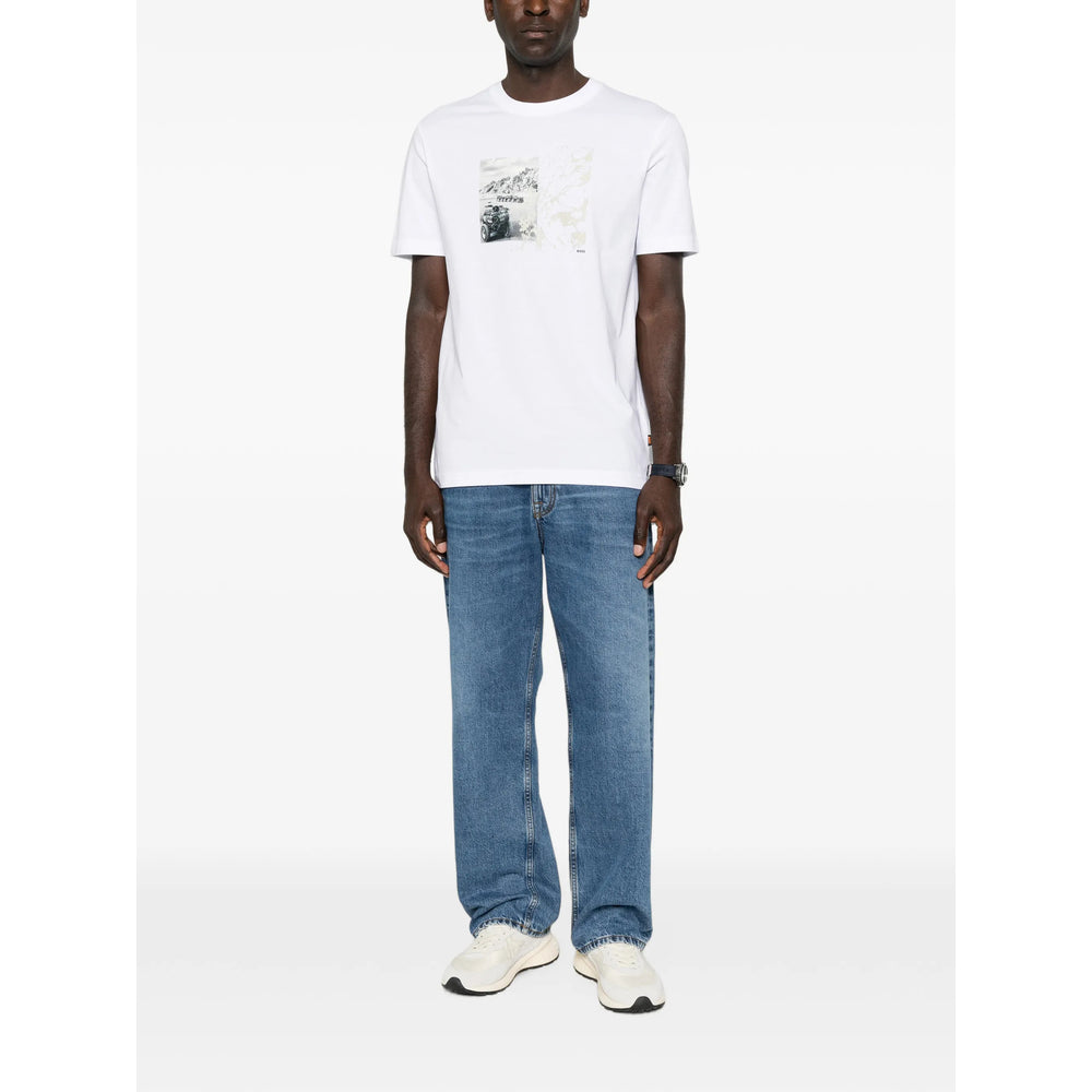 Boss White T-Shirts & Vests - T-Shirts Men BOSS