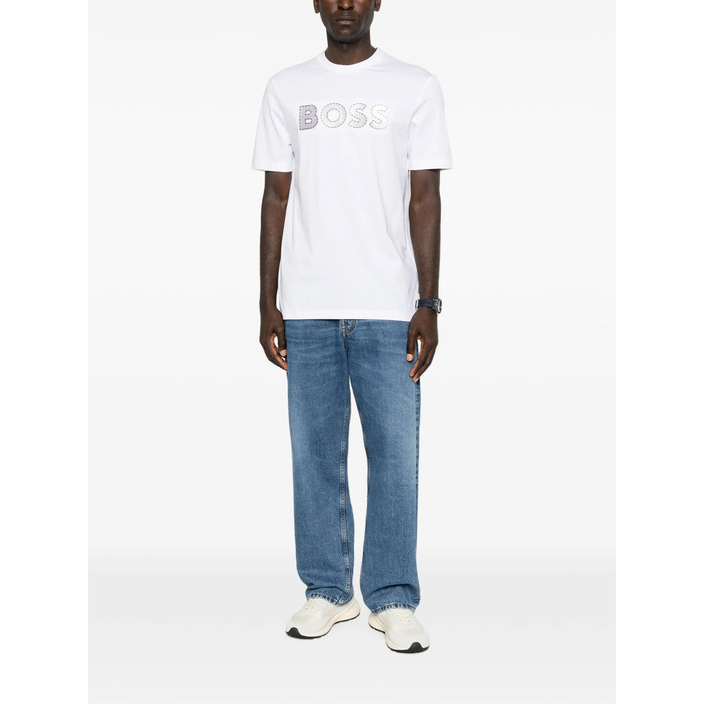 Boss White T-Shirts & Vests - T-Shirts Men BOSS