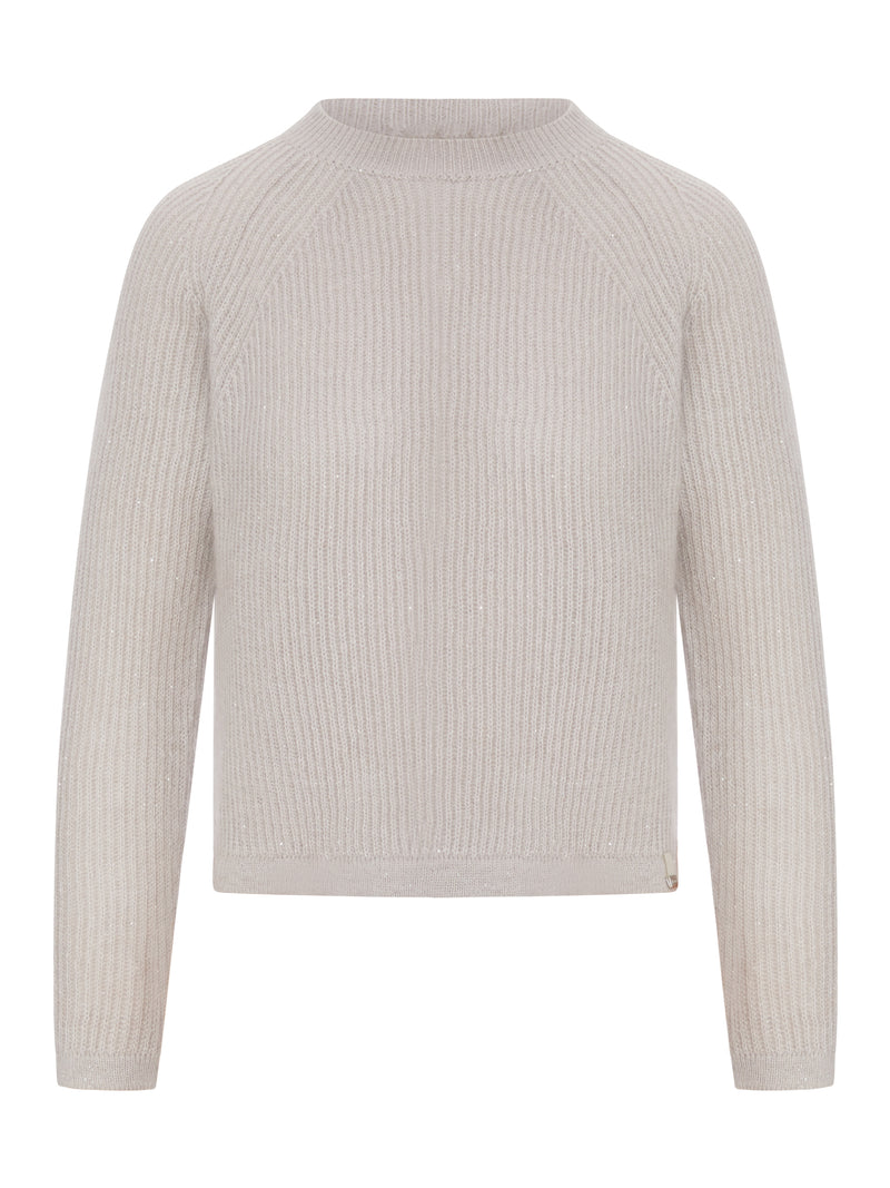 Herno Women Ribbed Sweater In Wool And Mohair Blend HERNO