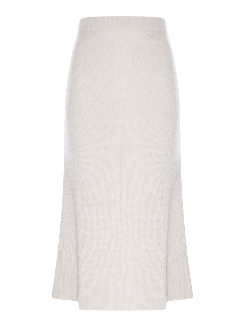 Herno Women Knit Midi Skirt With Lurex Yarn HERNO