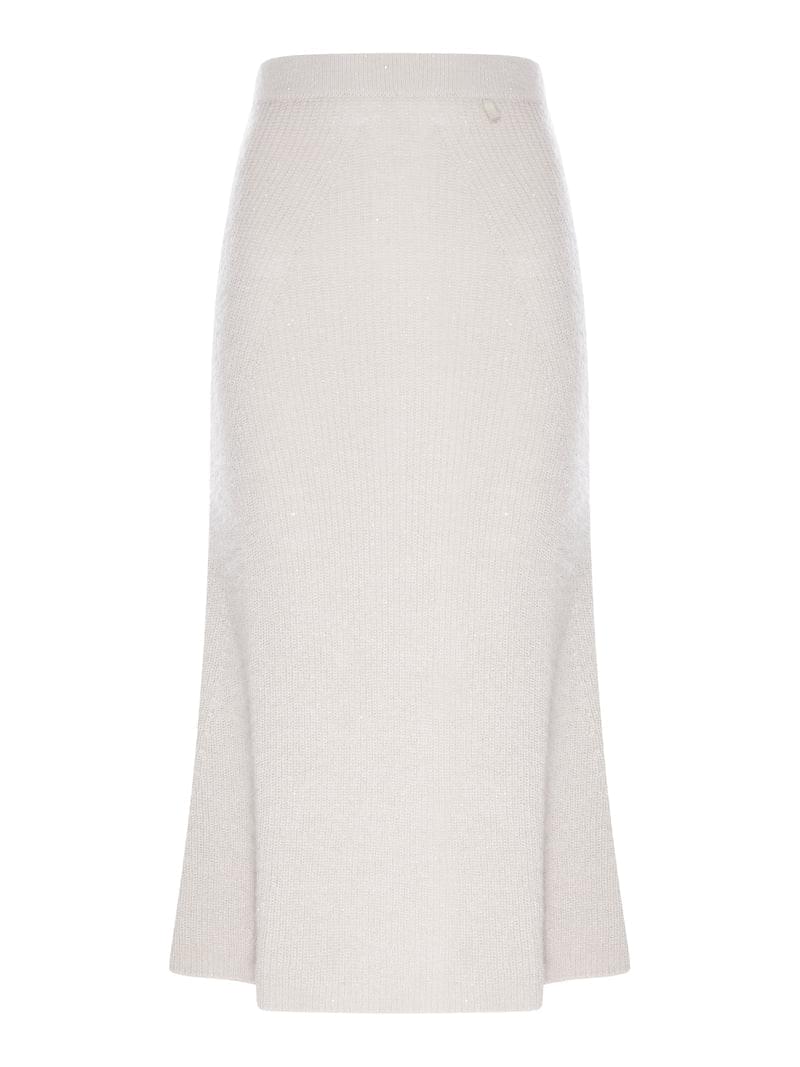 Herno Women Knit Midi Skirt With Lurex Yarn HERNO