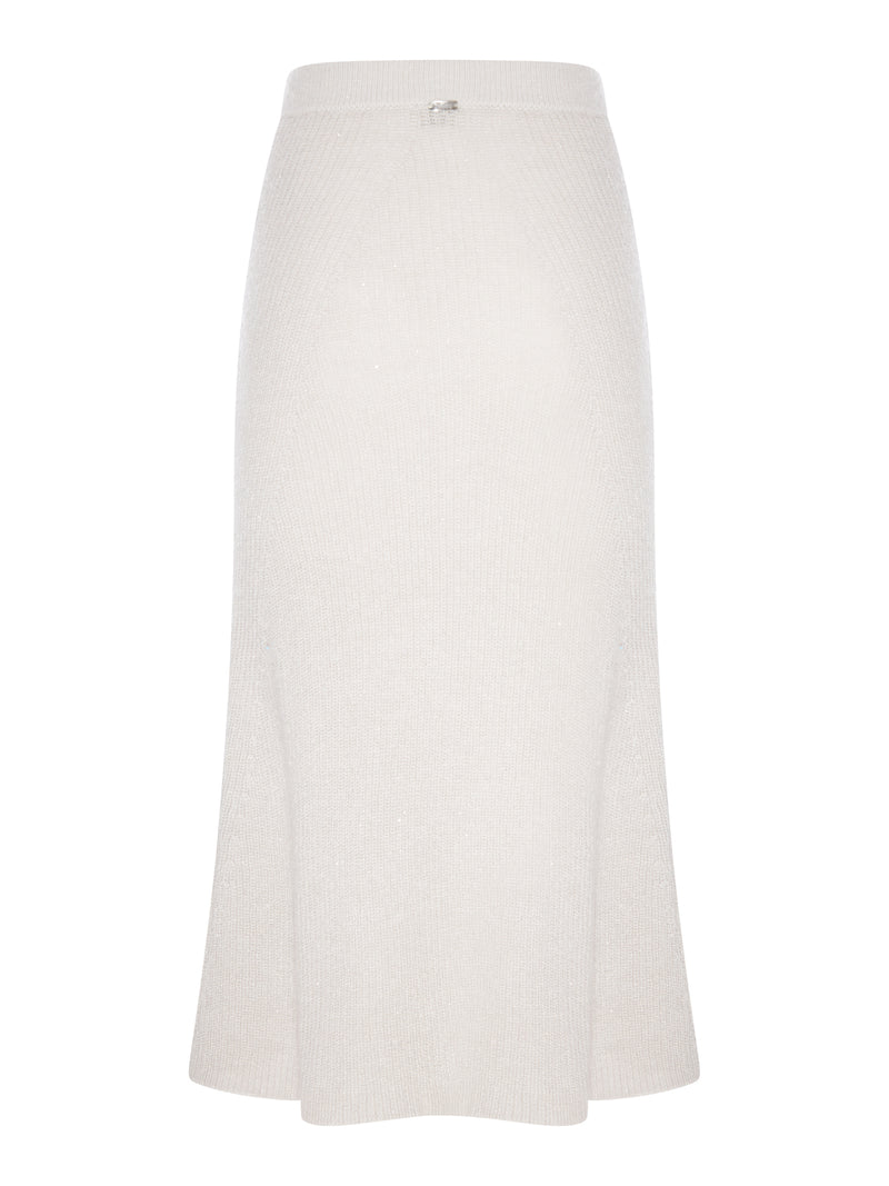 Herno Women Knit Midi Skirt With Lurex Yarn HERNO