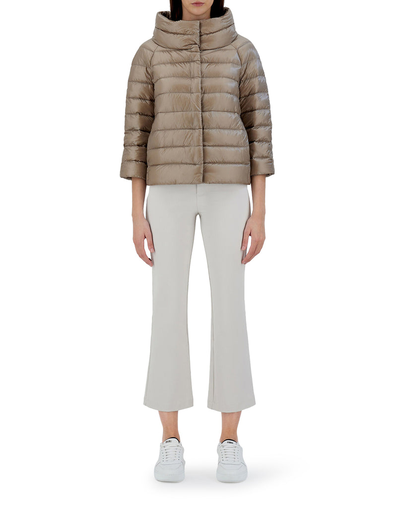 Herno Women Sofia Mini Hood With Ultralight Nylon Sleeves HERNO