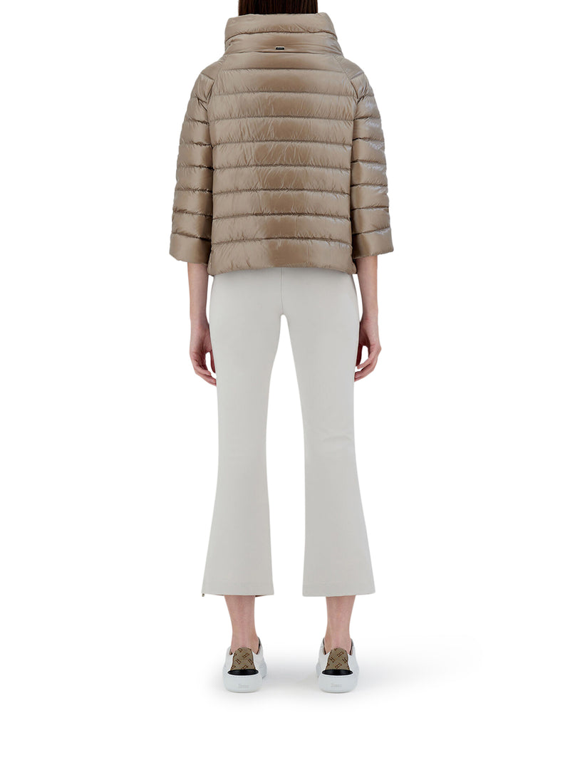 Herno Women Sofia Mini Hood With Ultralight Nylon Sleeves HERNO