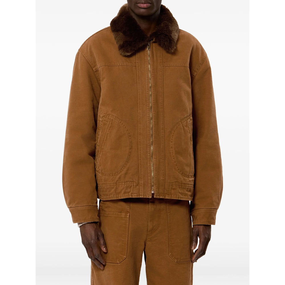 Isabel Marant Brown Coats - Single Breasted Coats Men ISABEL MARANT