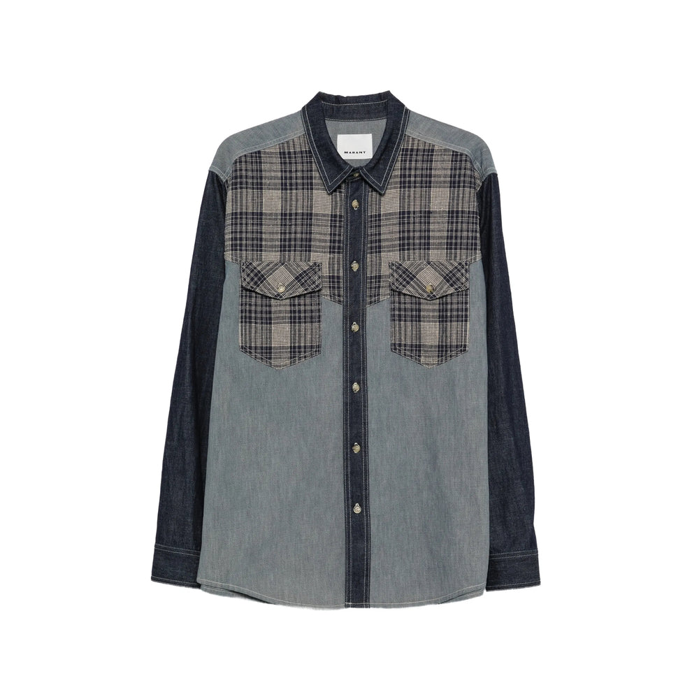 Isabel Marant Blue Shirts Men ISABEL MARANT