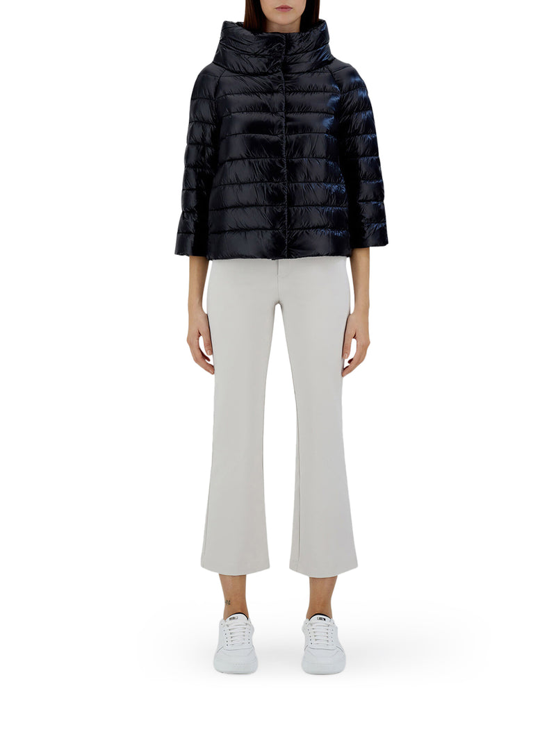 Herno Women Sofia Mini Hood With Ultralight Nylon Sleeves HERNO