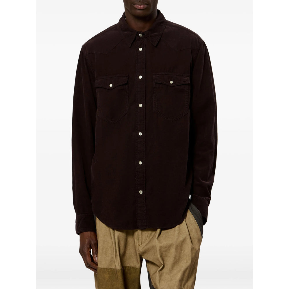 Isabel Marant Brown Shirts Men ISABEL MARANT