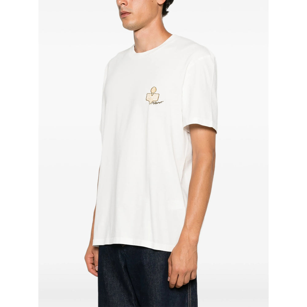 Isabel Marant White T-Shirts & Vests - T-Shirts Men ISABEL MARANT