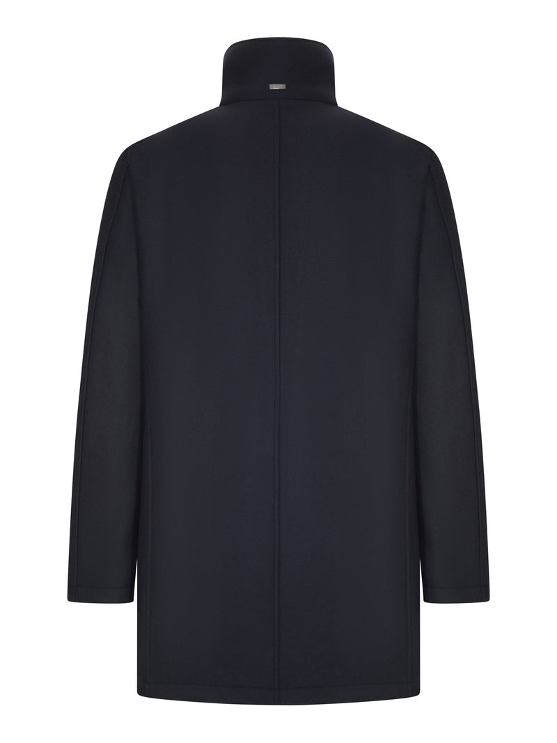 Herno Men Coat With High Collar And Contrasting Interior HERNO