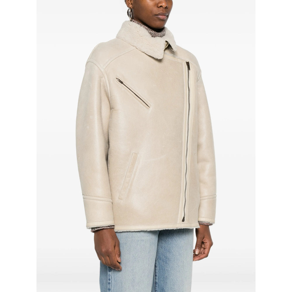 Isabel Marant Neutrals Jackets - Leather Jackets Women