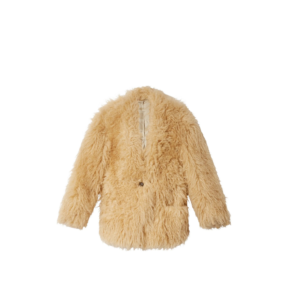 Isabel Marant Neutrals Coats - Single Breasted Coats Women ISABEL MARANT