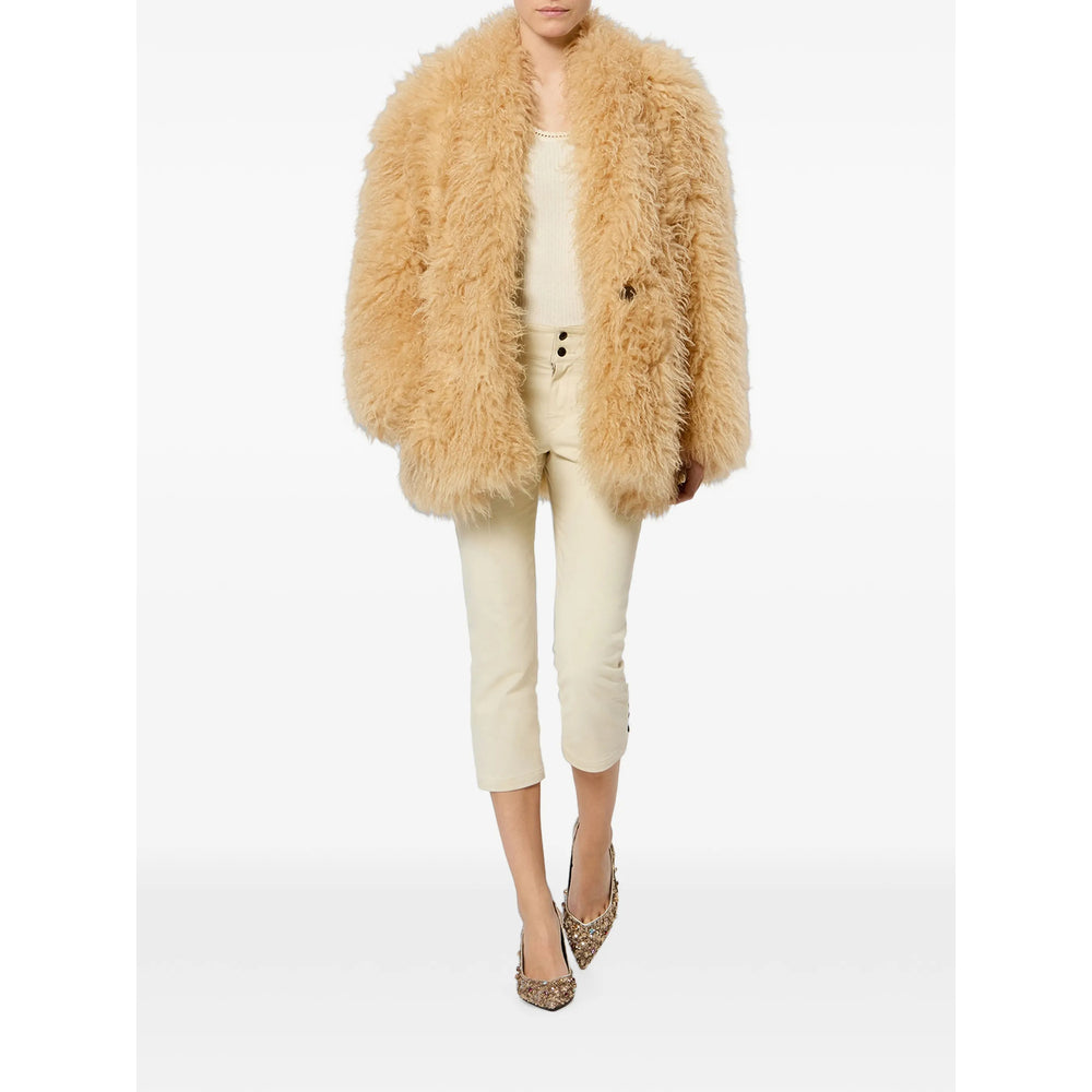 Isabel Marant Neutrals Coats - Single Breasted Coats Women ISABEL MARANT