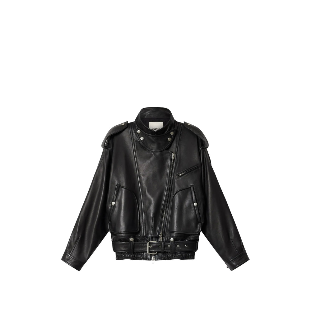 Isabel Marant Black Jackets - Leather Jackets Women ISABEL MARANT