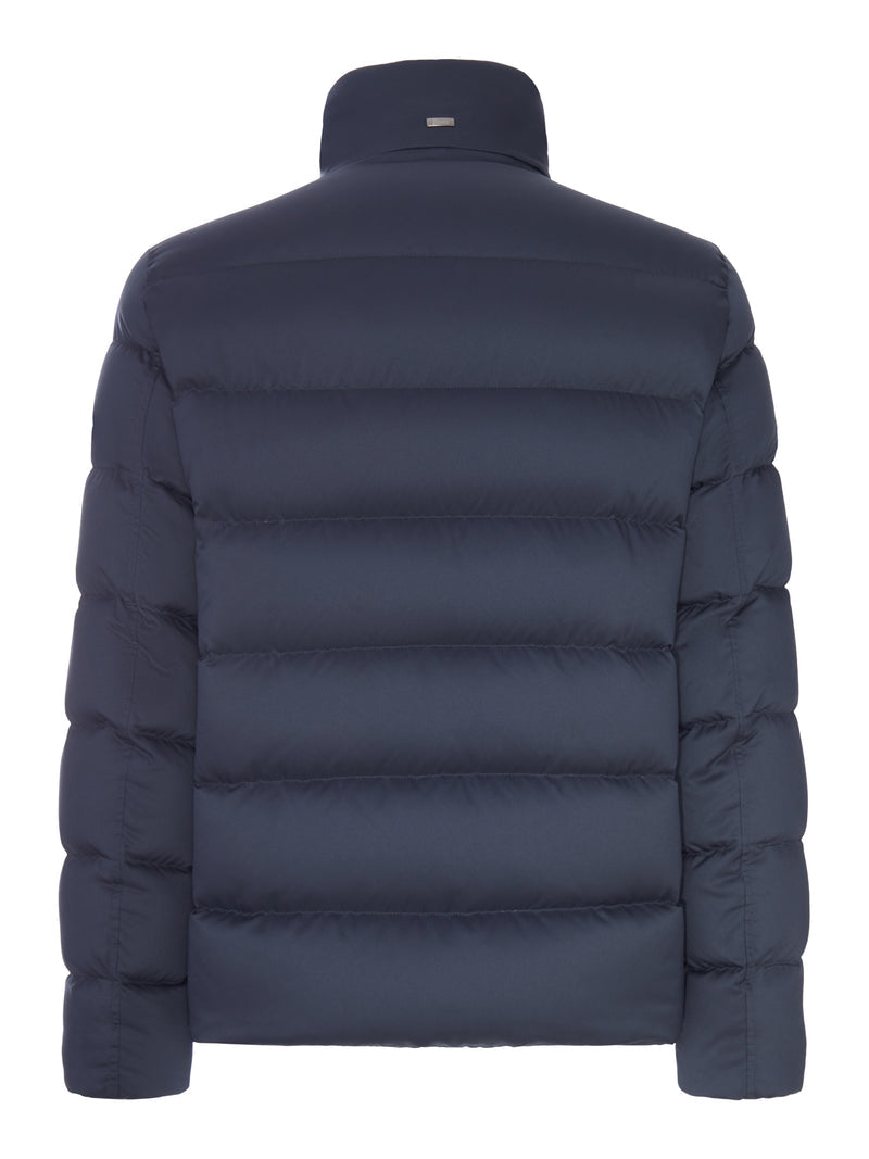 Herno Men Padded Puffer Jacket With A High Collar And Faux-Fur Lining HERNO