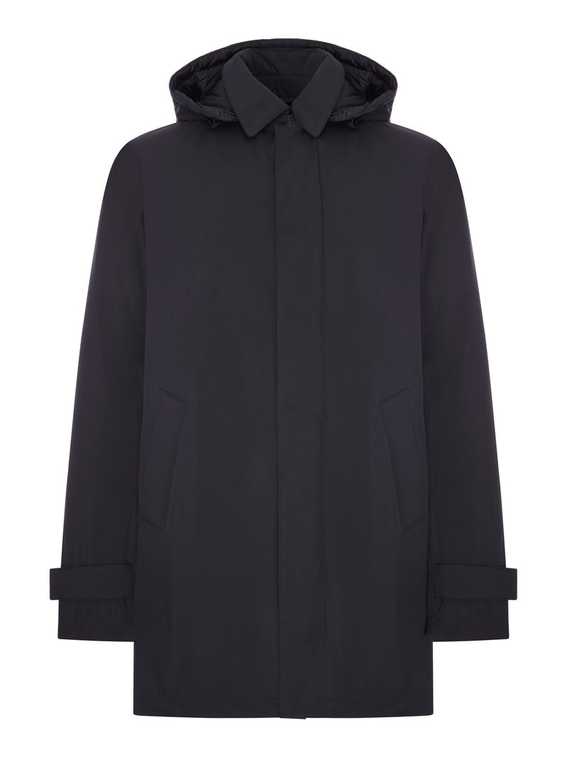 Herno Men Technical Coat With Hood HERNO
