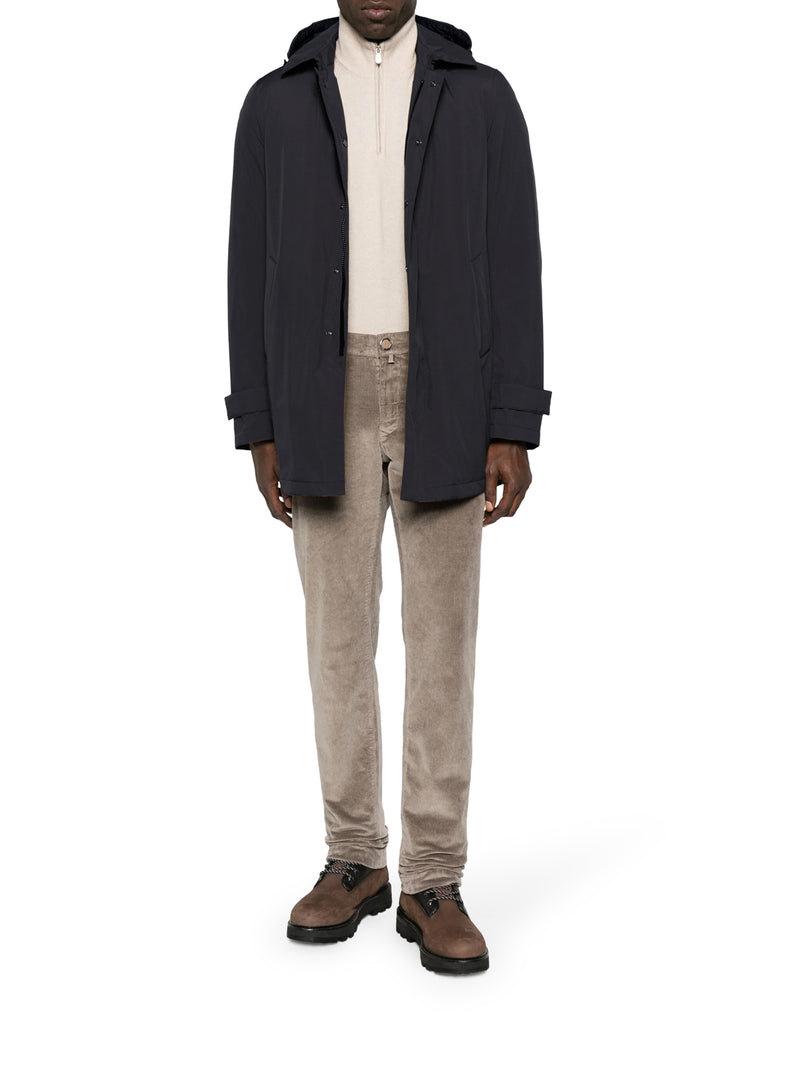 Herno Men Technical Coat With Hood HERNO