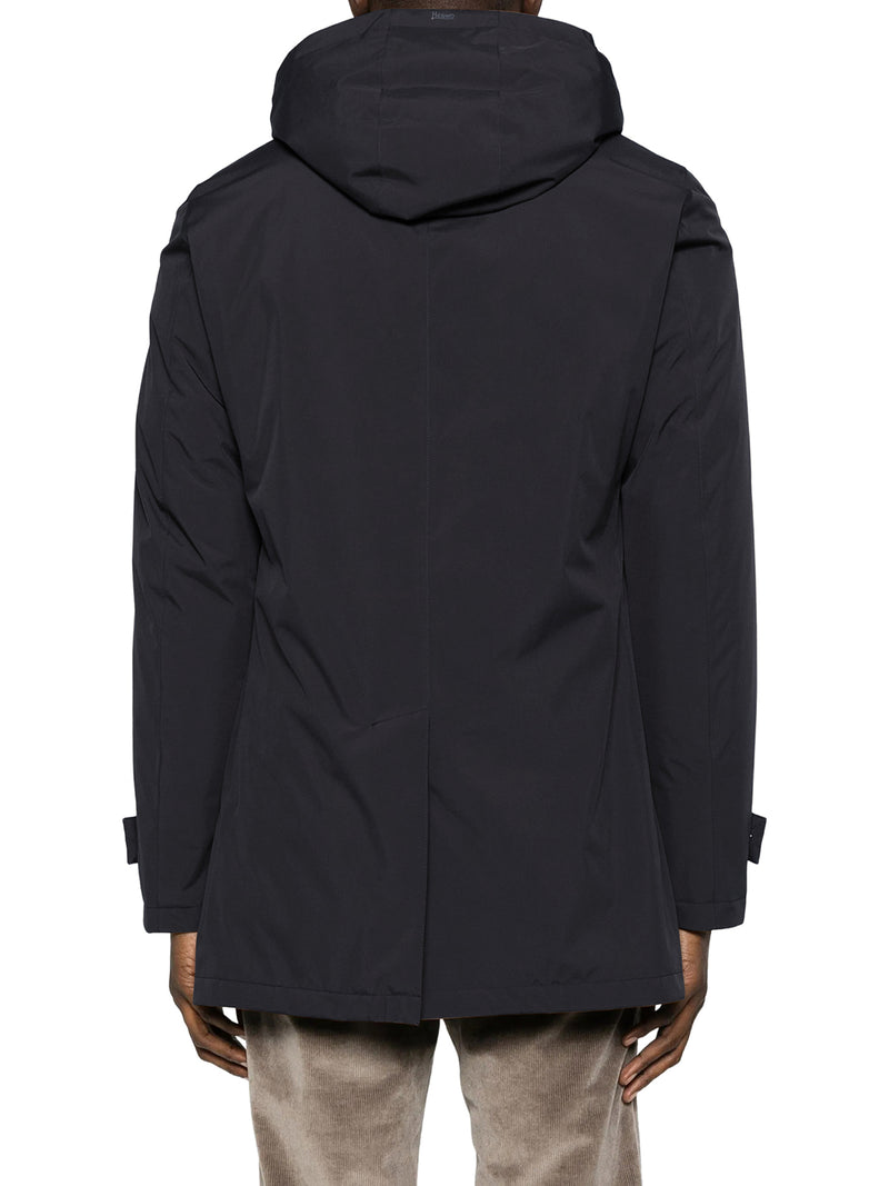Herno Men Technical Coat With Hood HERNO