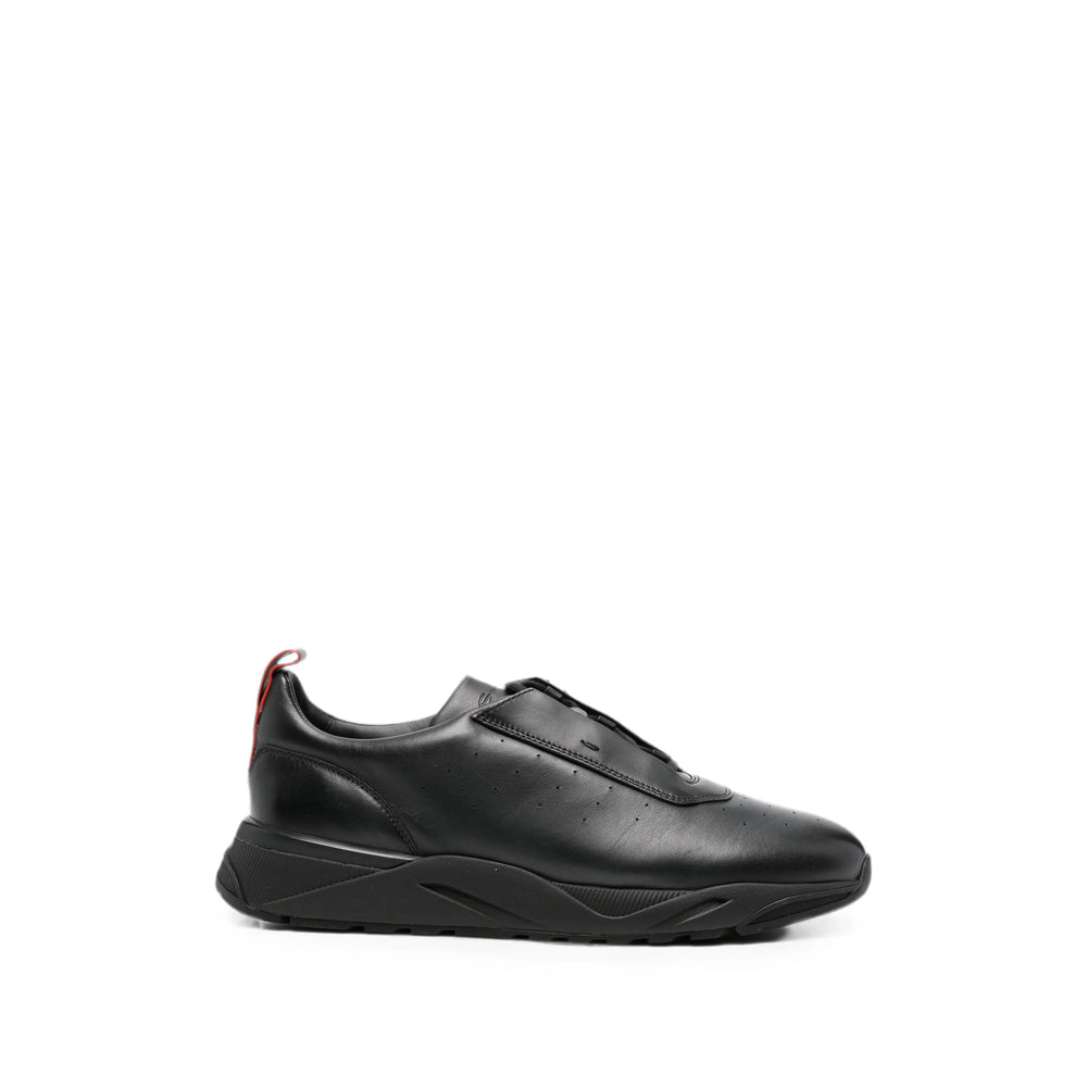 Santoni Black Trainers - Low-Tops Men SANTONI