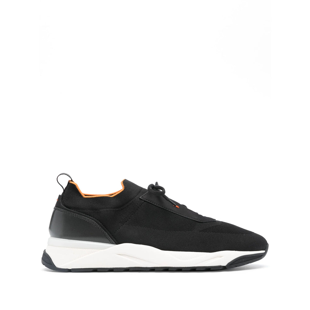 Santoni Black Trainers - Low-Tops Men SANTONI