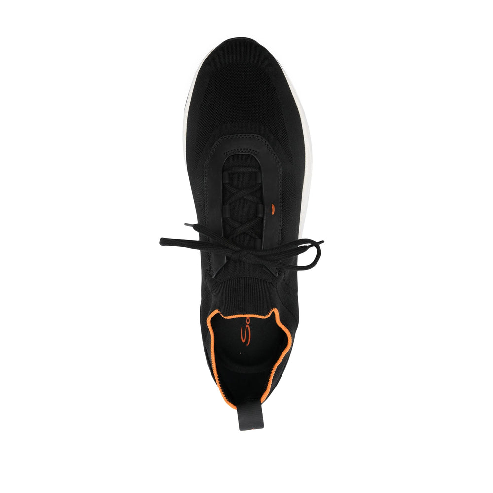 Santoni Black Trainers - Low-Tops Men SANTONI