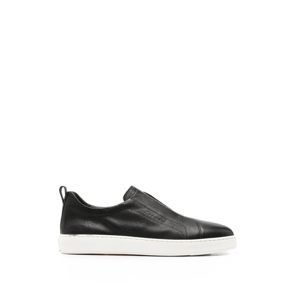 Santoni Black Trainers - Slip-Ons Men SANTONI