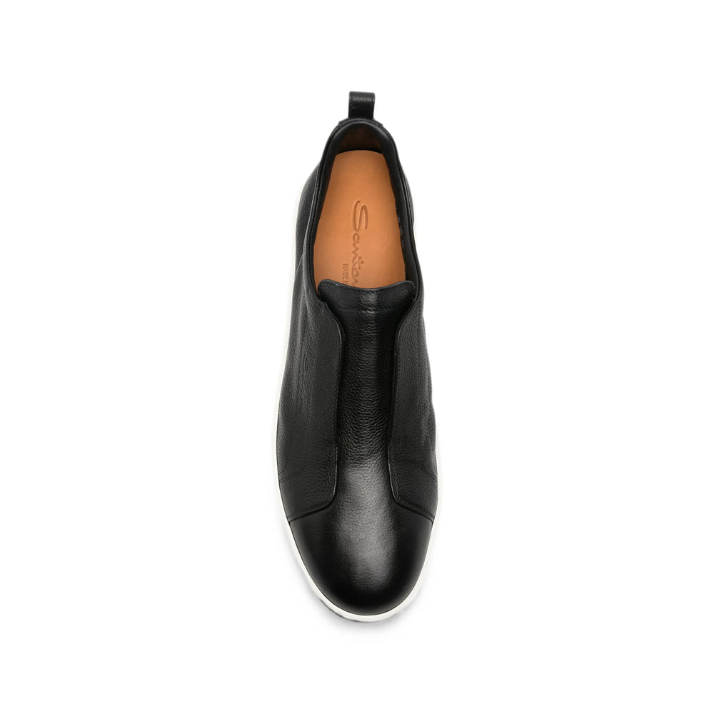 Santoni Black Trainers - Slip-Ons Men SANTONI