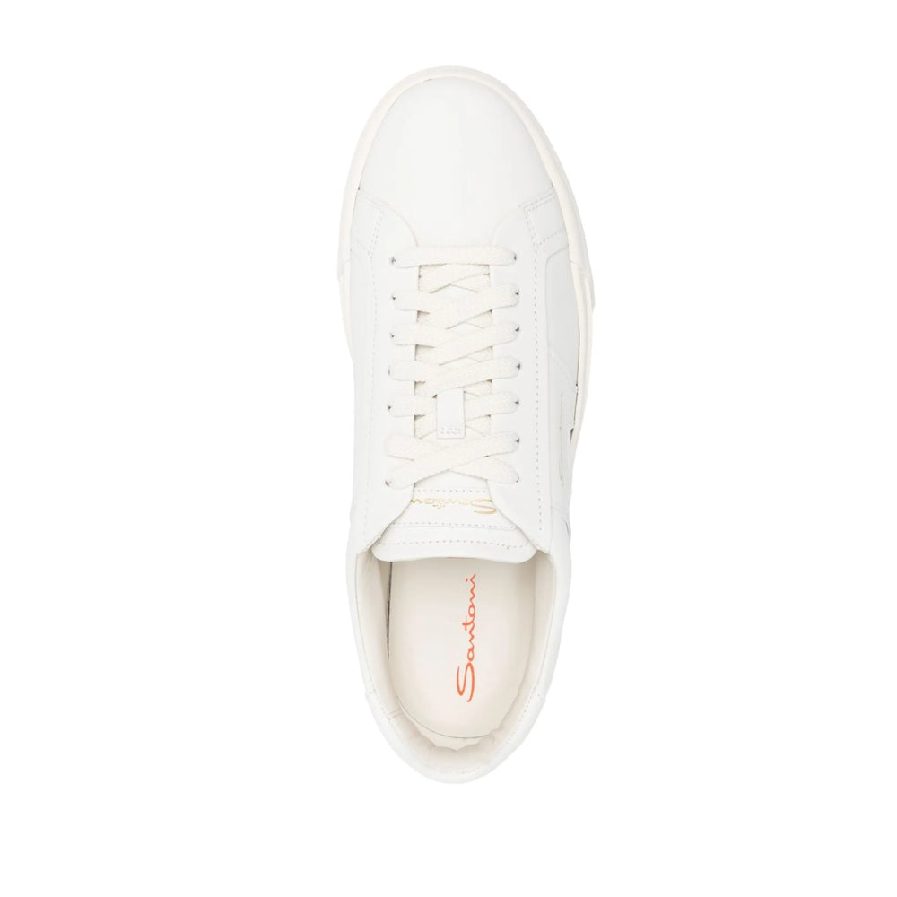 Santoni White Trainers - Low-Tops Men SANTONI