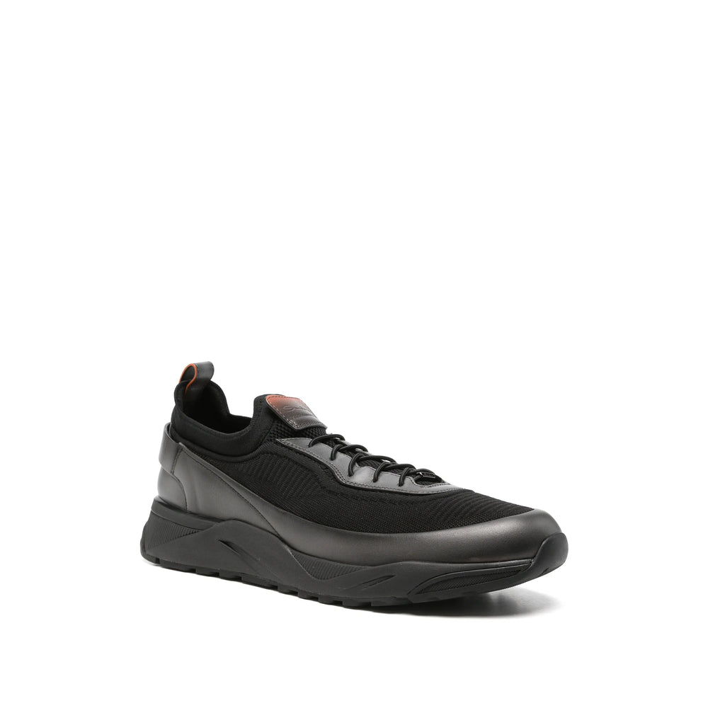 Santoni Black Trainers - Low-Tops Men SANTONI