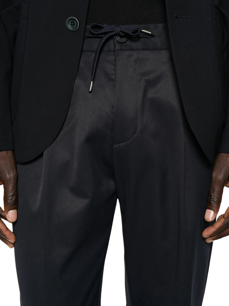 Herno Men Technical Fabric Trousers With Drawstring HERNO