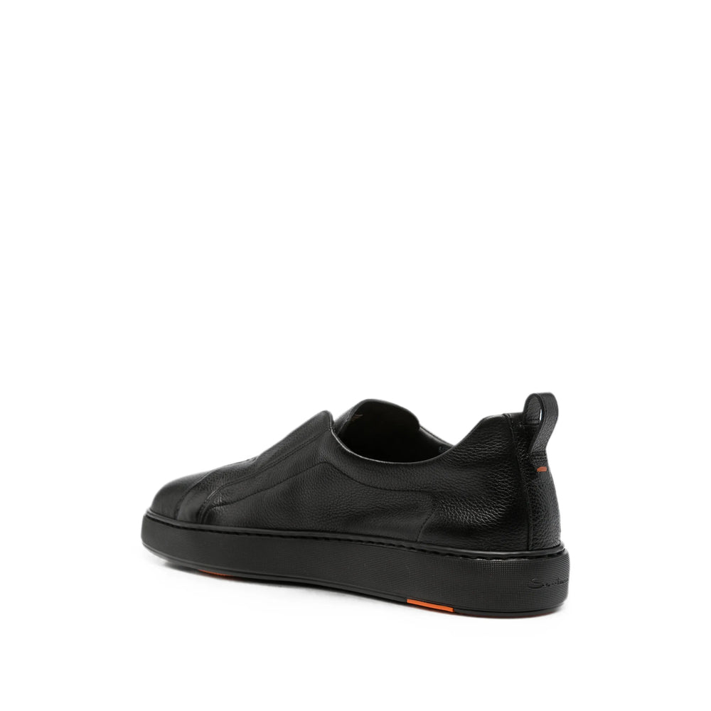 Santoni Black Trainers - Slip-Ons Men SANTONI