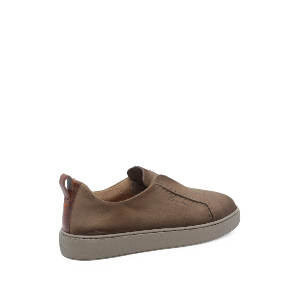 Santoni Brown Trainers - Slip-Ons Men SANTONI