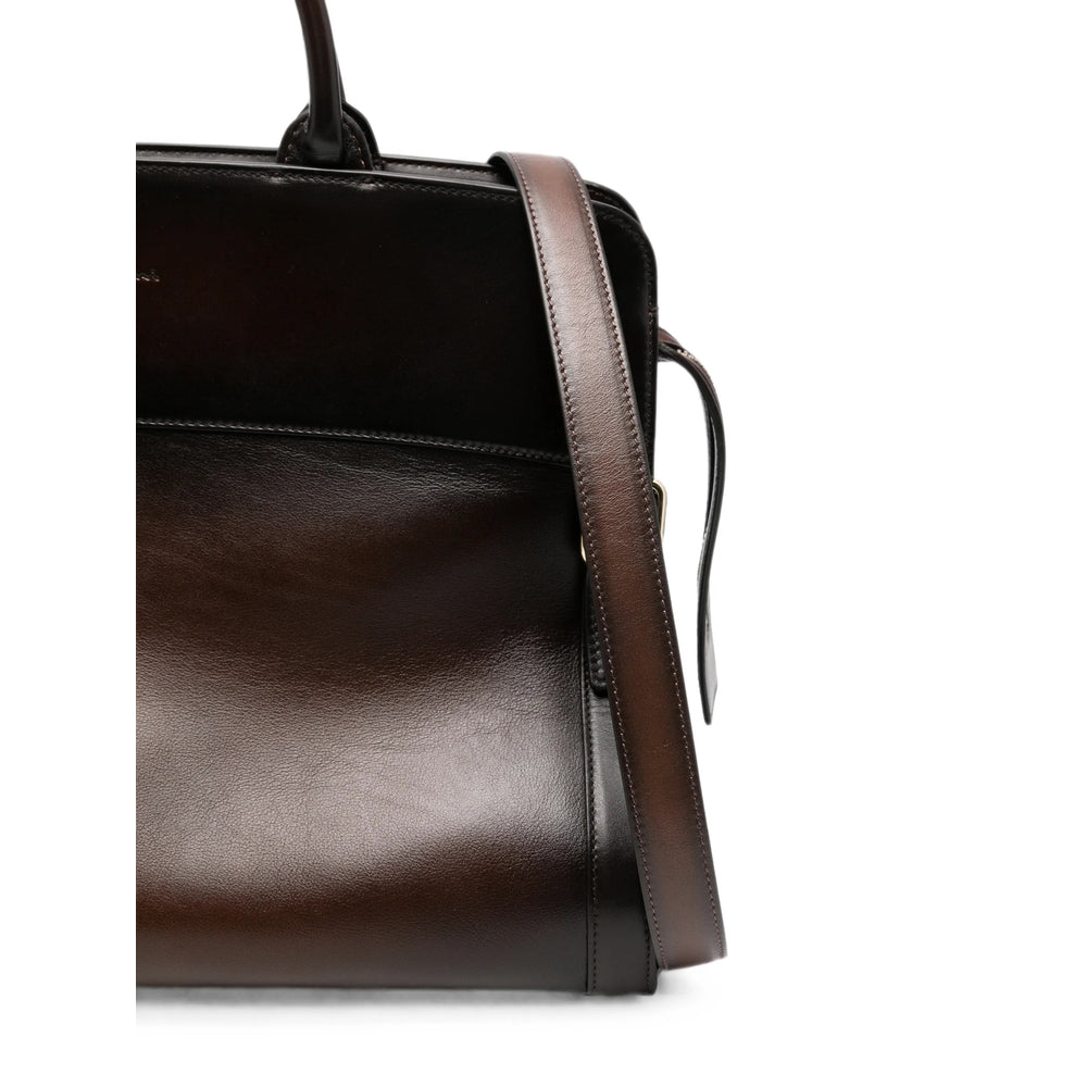 Santoni Brown Tote Bags Men SANTONI